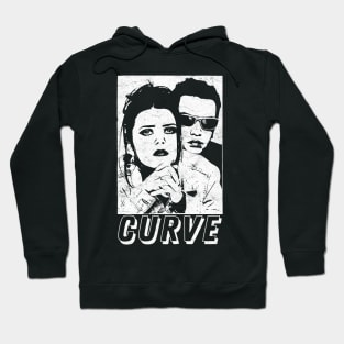 Curve • • • • 1990s Retro Aesthetic Design Hoodie